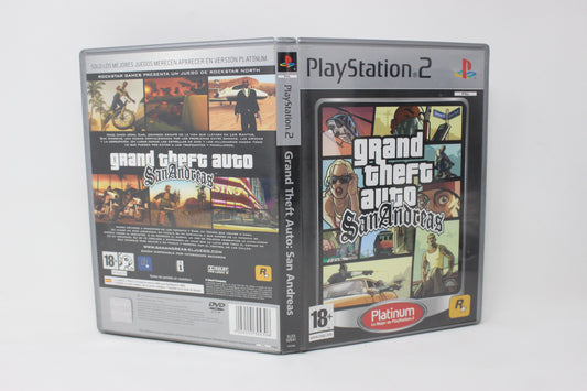 GTA GRAND THEFT AUTO SAN ANDREAS PLATINUM PAL PS2 PLAY STATION 2 INV-11555
