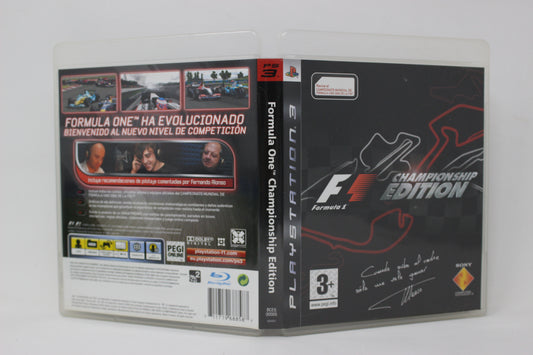F1 CHAMPIONSHIP EDITION FORMULA ONE PS3 INV- 11515