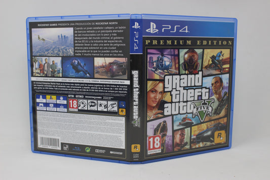 GTAV GRAND THEFT AUTO V PREMIUM EDITION PS4 PLAY STATION 4 INV 11546