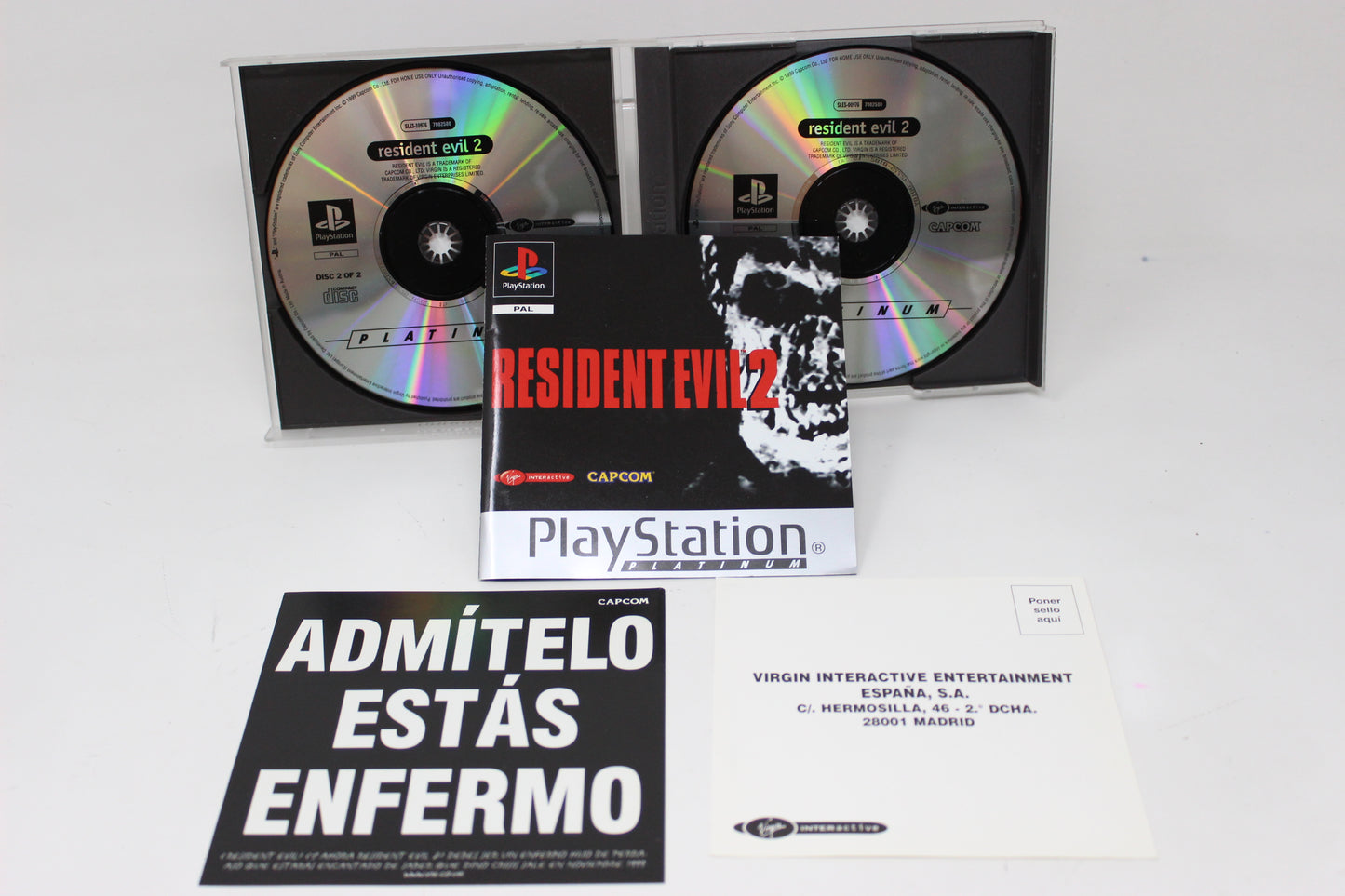 RESIDENT EVIL 2 PAL PS1 PLAY STATION 1 PSX INV-11530