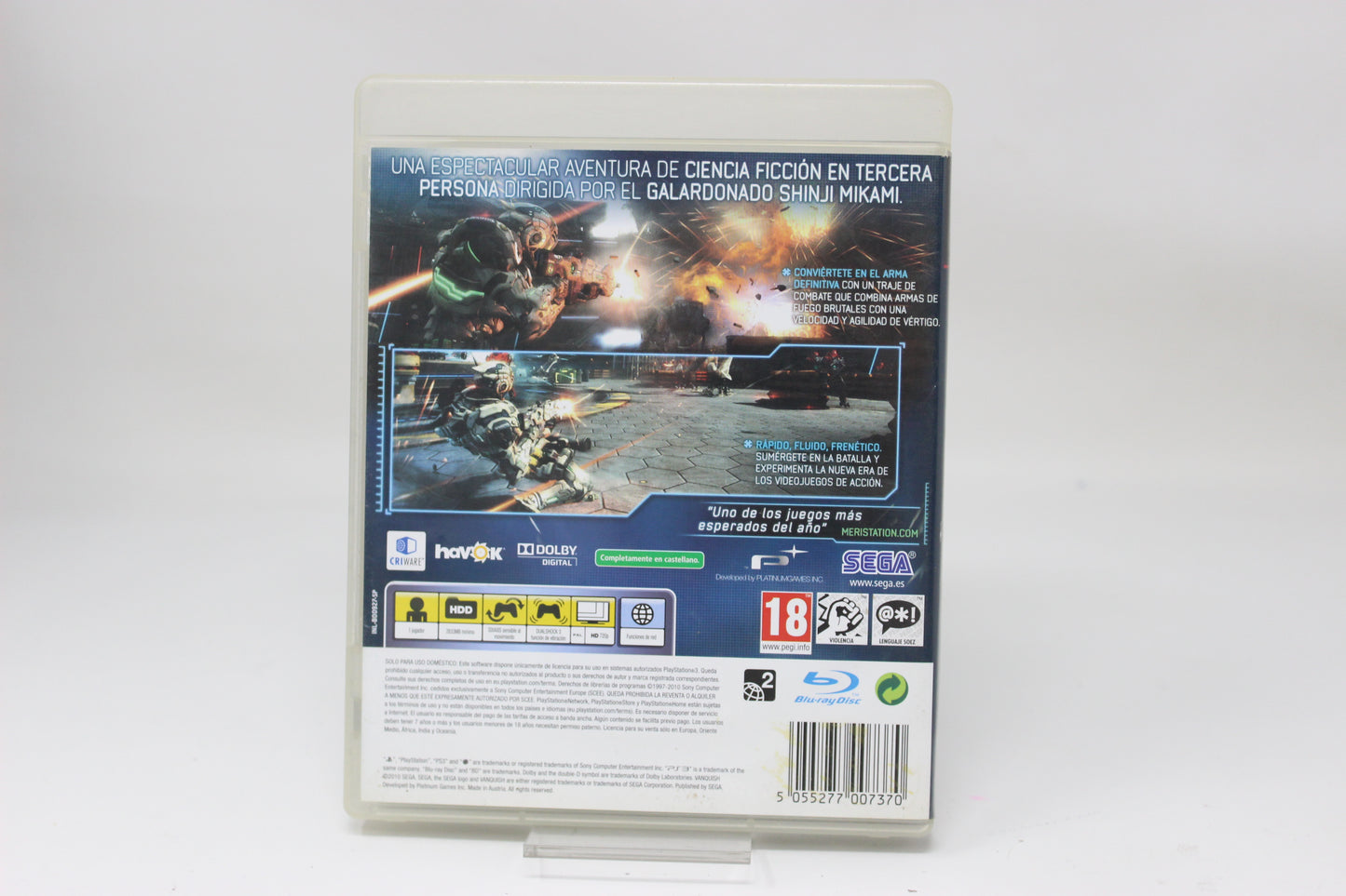 VANQUISH PLAYSTATION 3 PS3 SONY FISICO INV-11764