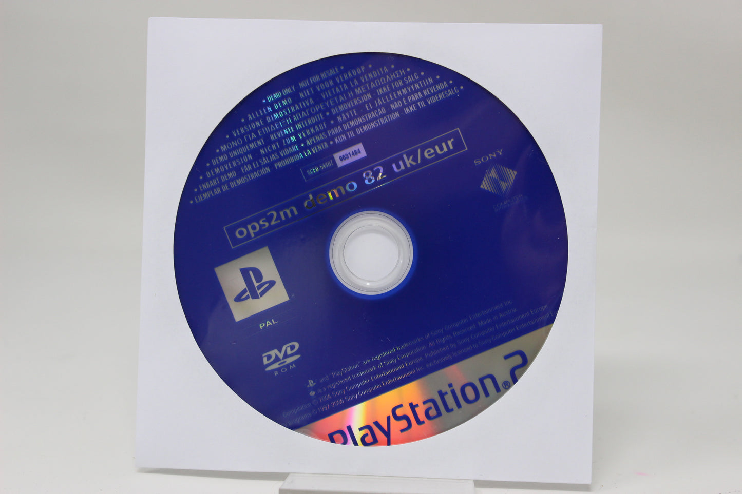 DVD DEMO ops2m SONY PS2 PLAY STATION INV-11832