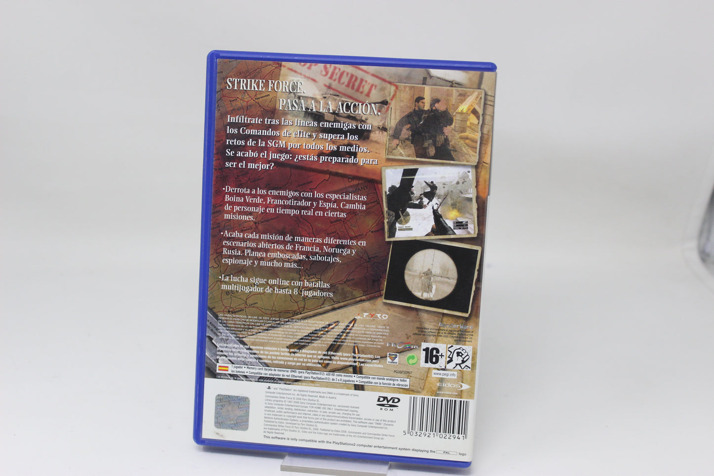 COMMANDOS STRIKE FORCE SONY PS2 PLAY STATION INV-11881