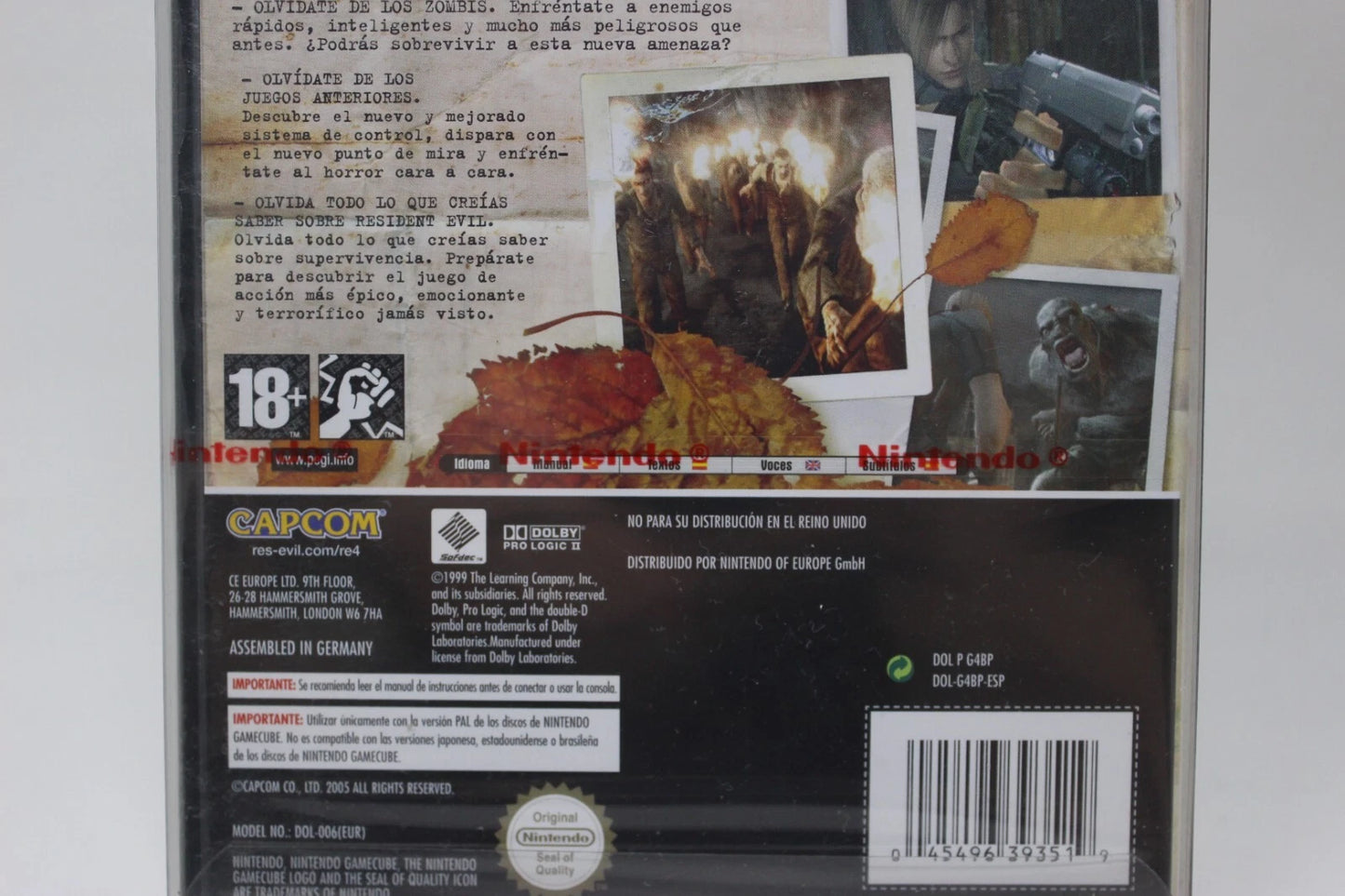 RESIDENT EVIL 4 NINTENDO GAME CUBE NUEVO