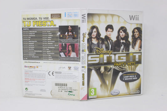 DISNEY SING IT PARTY HITS NINTENDO Wii INV-1385