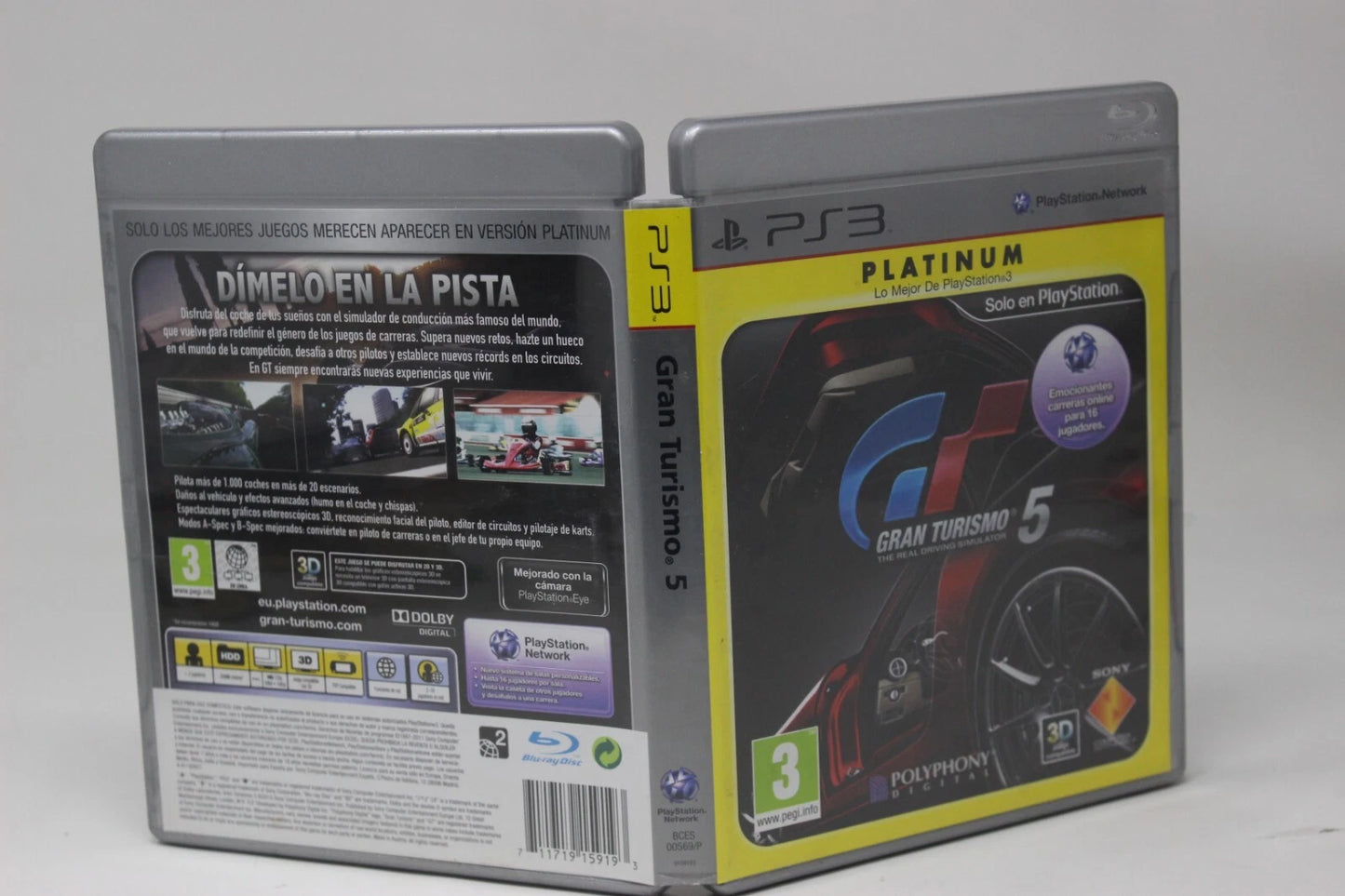 GRAN TURISMO 5 PLATINUM PLAY STATION 3 PS3 SONY INV-11365