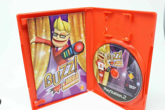 BUZZ ! EL MEGA CONCURSO SONY PS2 PLAY STATION PS 2 INV-5993