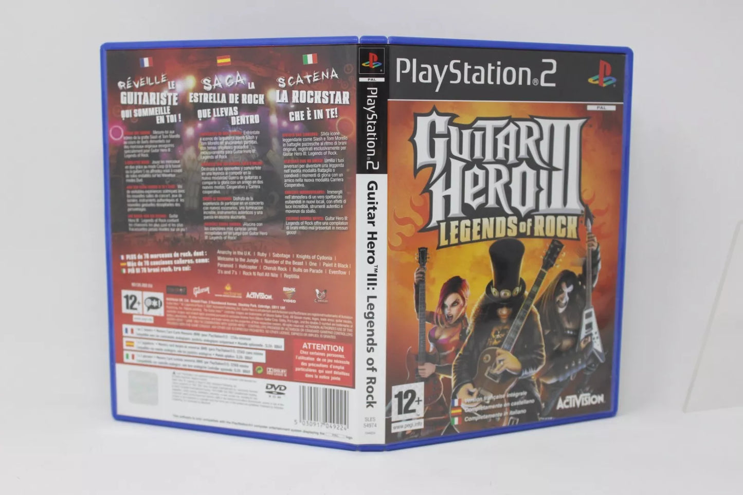 GUITAR HERO III LEGENDS OF ROCK SONY PS2 PLAY STATION INV-11398