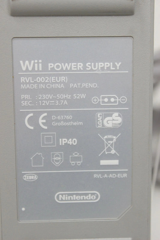 FUENTE DE ALIMENTACIÓN NINTENDO WII OFICIAL INV. 6896 - 6897