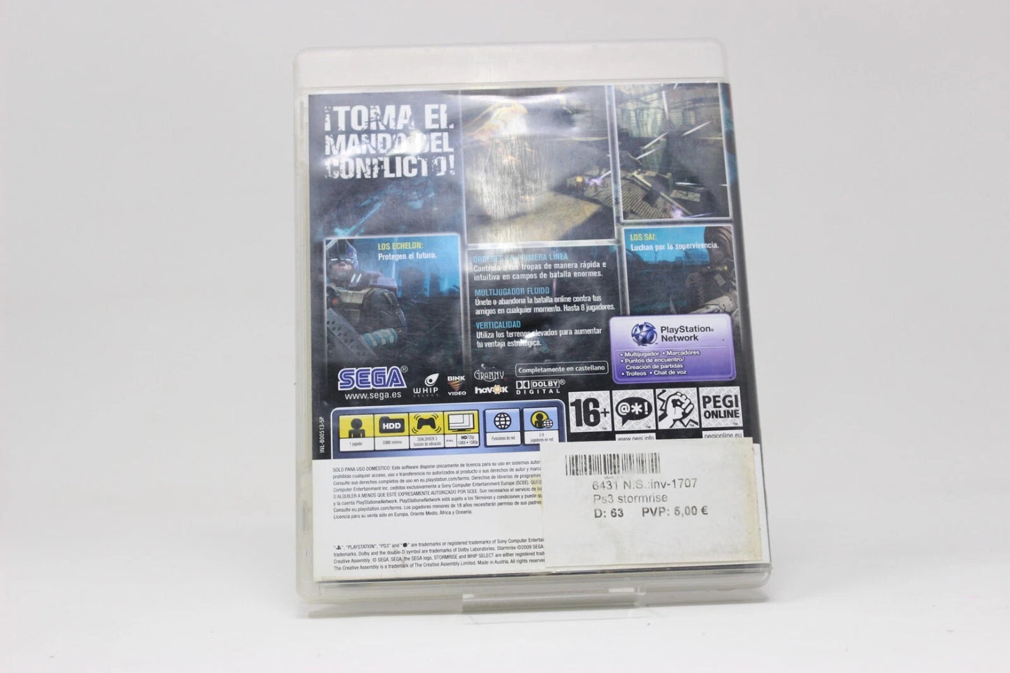 STORMRISE SEGA - PS3 PLAY STATION INV-1707
