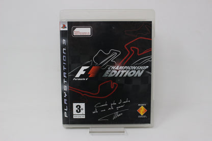 F1 CHAMPIONSHIP EDITION FORMULA ONE PS3 INV- 11515