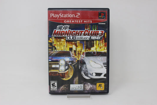 MIDNIGHTS CLUB 3 DUB EDITION REMIX NTSC U/C PS2 PLAY STATION 2