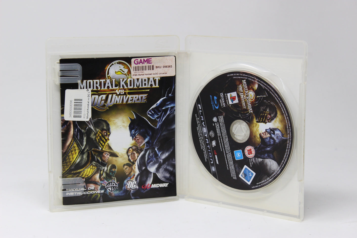 Mortal Kombat vs Dc Universe Play Station 3 ps3 inv-11628