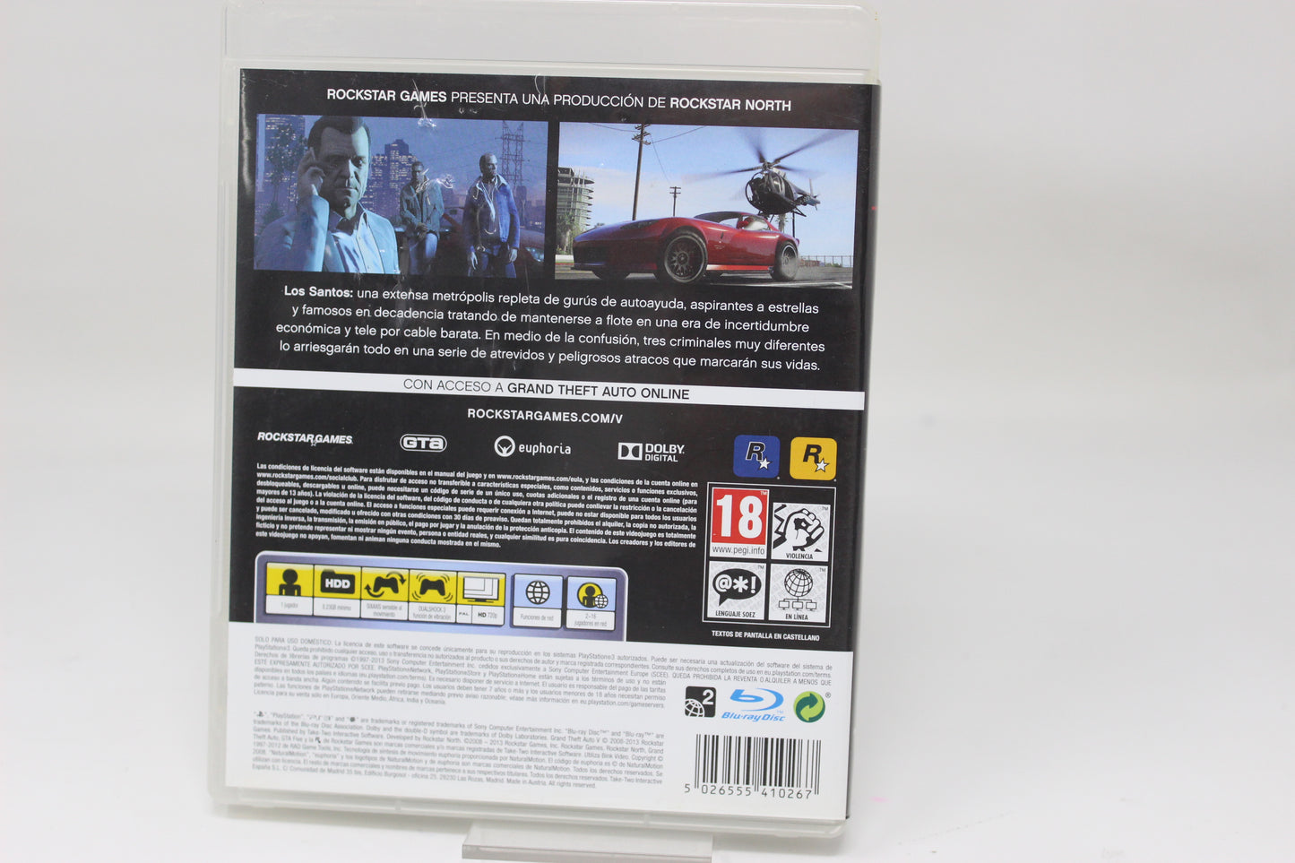 GRAND THEFT AUTO V PLAYSTATION 3 PS3 PAL INV-11789
