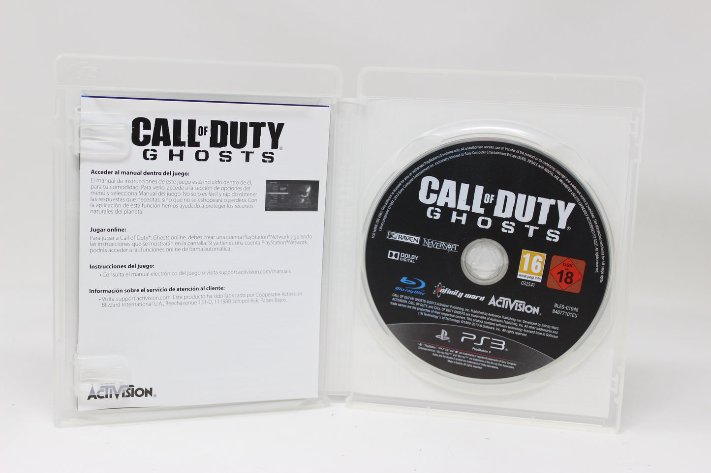 CALL OF DUTY GHOSTS PLAYSTATION 3 PS3 SONY FISICO INV-11785