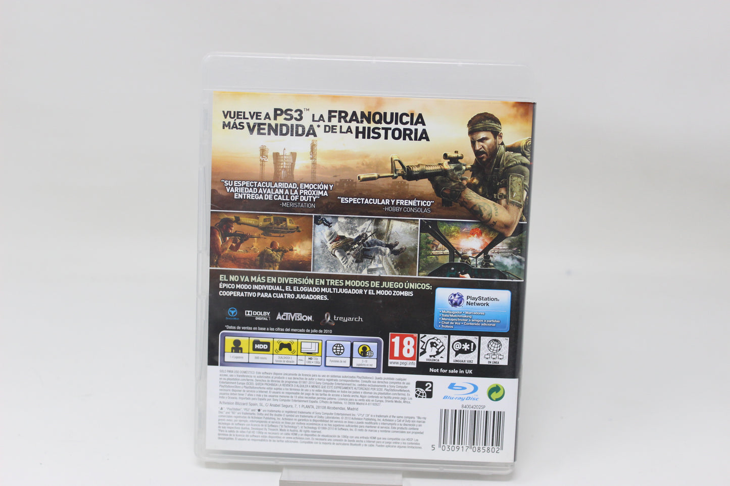 CALL OF DUTY BLACK OPS PLAYSTATION 3 PS3 SONY FISICO INV-11783