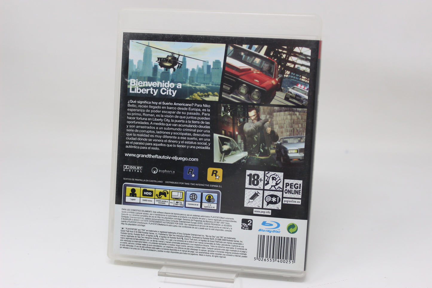 GRAND THEFT AUTO IV PLAYSTATION 3 PS3 SONY FISICO INV-11770