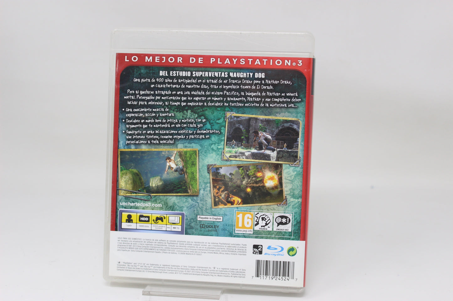 UNCHARTED EL TESORO DE DRAKE PLAYSTATION 3 PS3 SONY FISICO INV-11766
