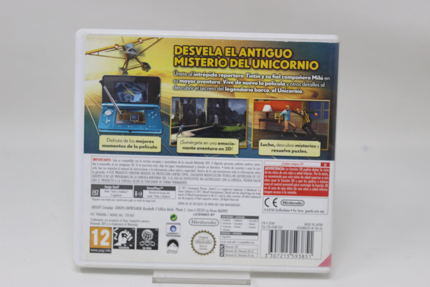 LAS AVENTURAS DE TINTIN EL SECRETO DEL UNICORNIO NINTENDO 3DS INV-11826