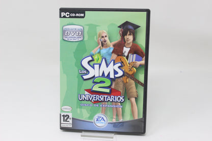 LOS SIMS 2 UNIVERSITARIOS DISCO EXPANSIÓN + DVD EXTRA PC CD ROM INV-11889