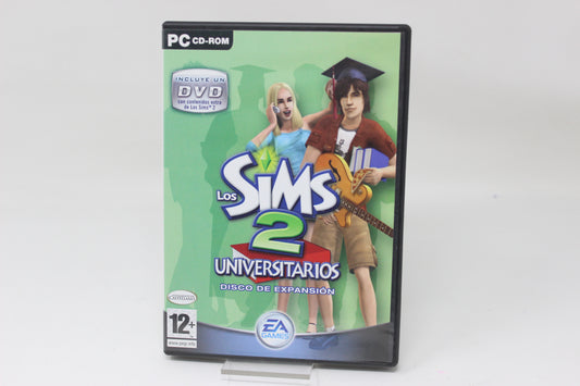 LOS SIMS 2 UNIVERSITARIOS DISCO EXPANSIÓN + DVD EXTRA PC CD ROM INV-11889