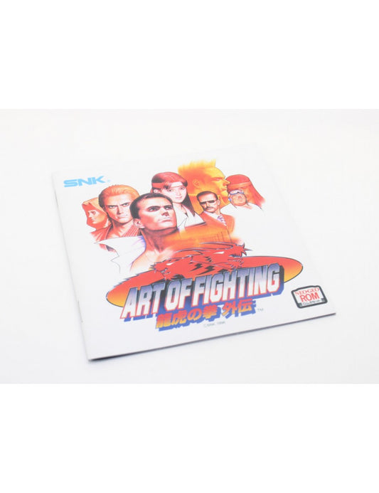 ART OF FIGHTING : Ryūko no Ken Gaiden 龍虎の拳外伝 MANUAL Reg. Japan