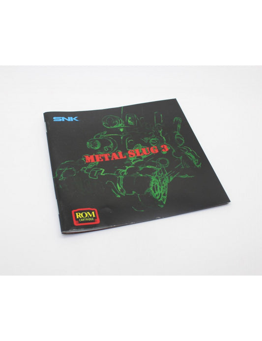 METAL SLUG 3 メタルスラッグ 3 MANUAL
