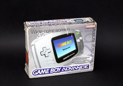 GAME BOY ADVANCE platinum wide color screen limited edition completa inv-10795