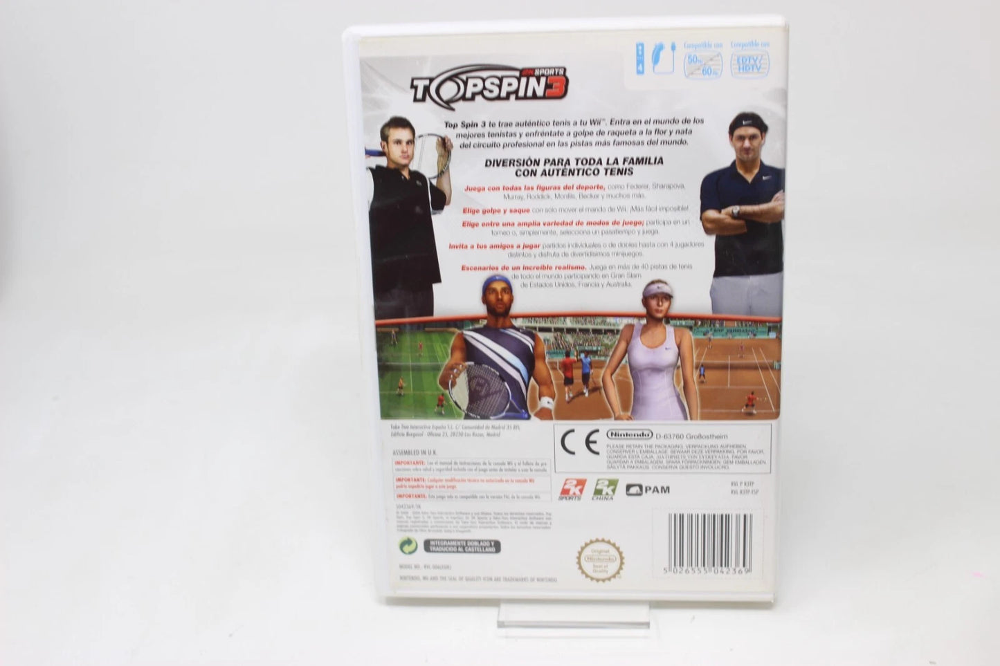 TOP SPIN 3 NINTENDO Wii inv-9901