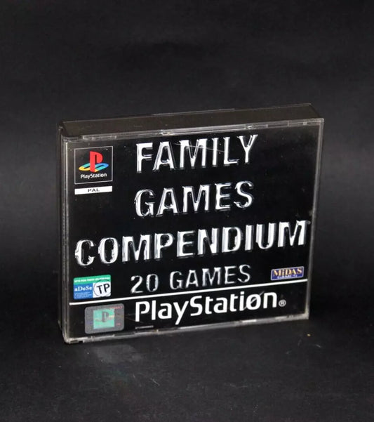 FAMILY GAMES COMPENDIUM 20 GAMES SOLO CAJA Y MANUAL PS1 PLAYSTATION INV-7425