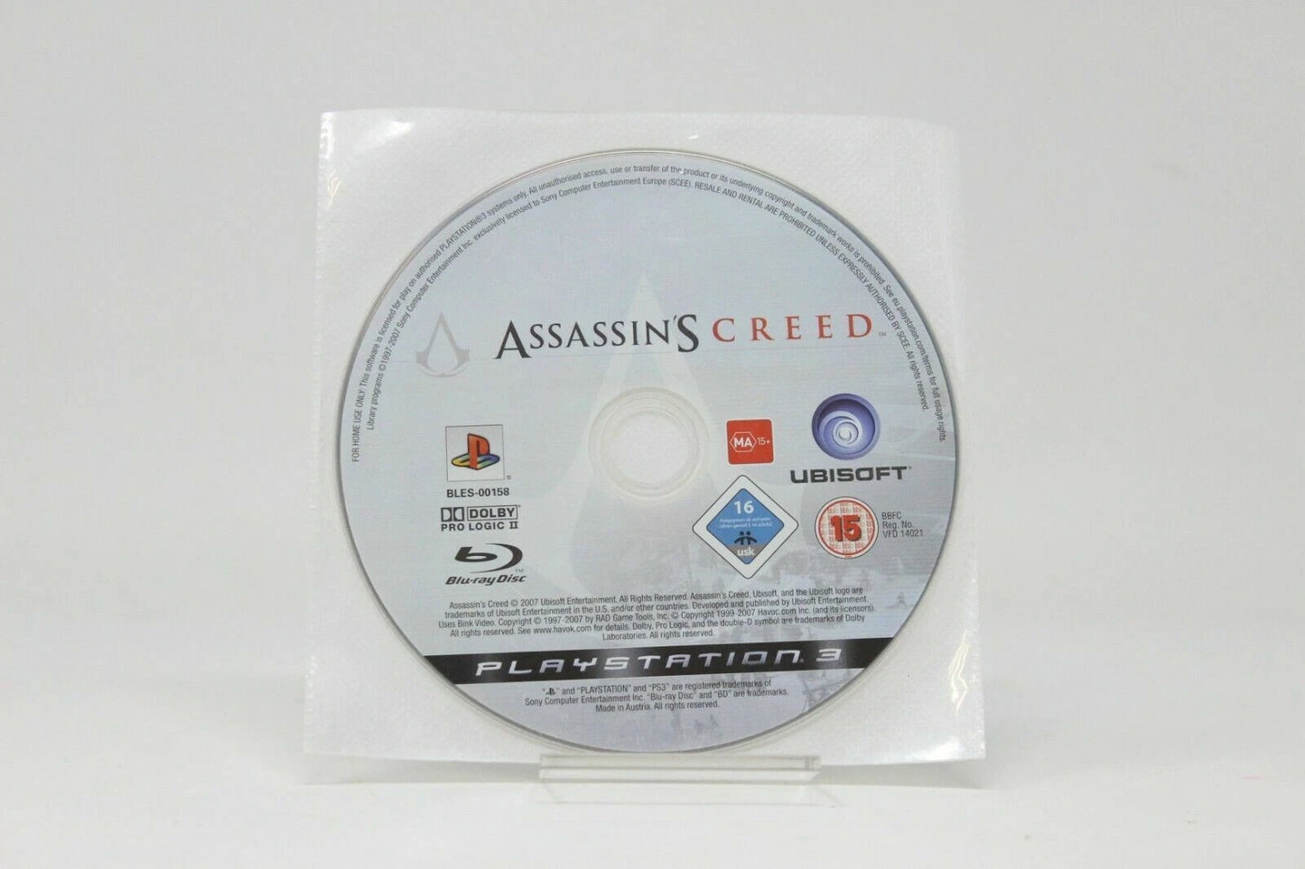ASSASSIN'S CREED SOLO CD PLAY STATION 3 PS3 INV-6679/6678
