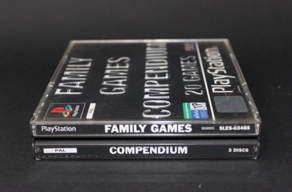 FAMILY GAMES COMPENDIUM 20 GAMES SOLO CAJA Y MANUAL PS1 PLAYSTATION INV-7425
