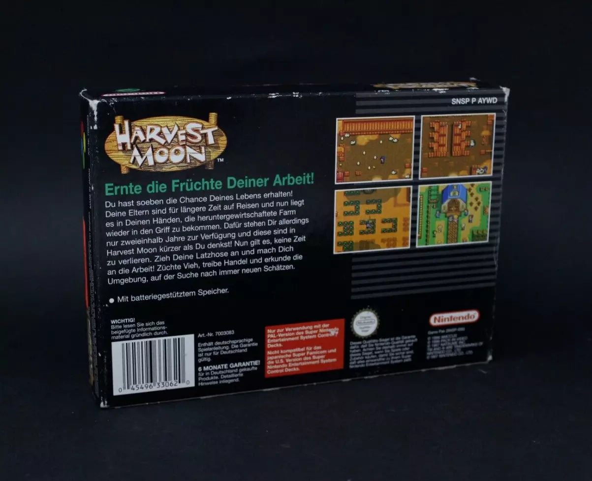 HARVEST MOON SUPER NINTENDO SNES PAL inv-3450