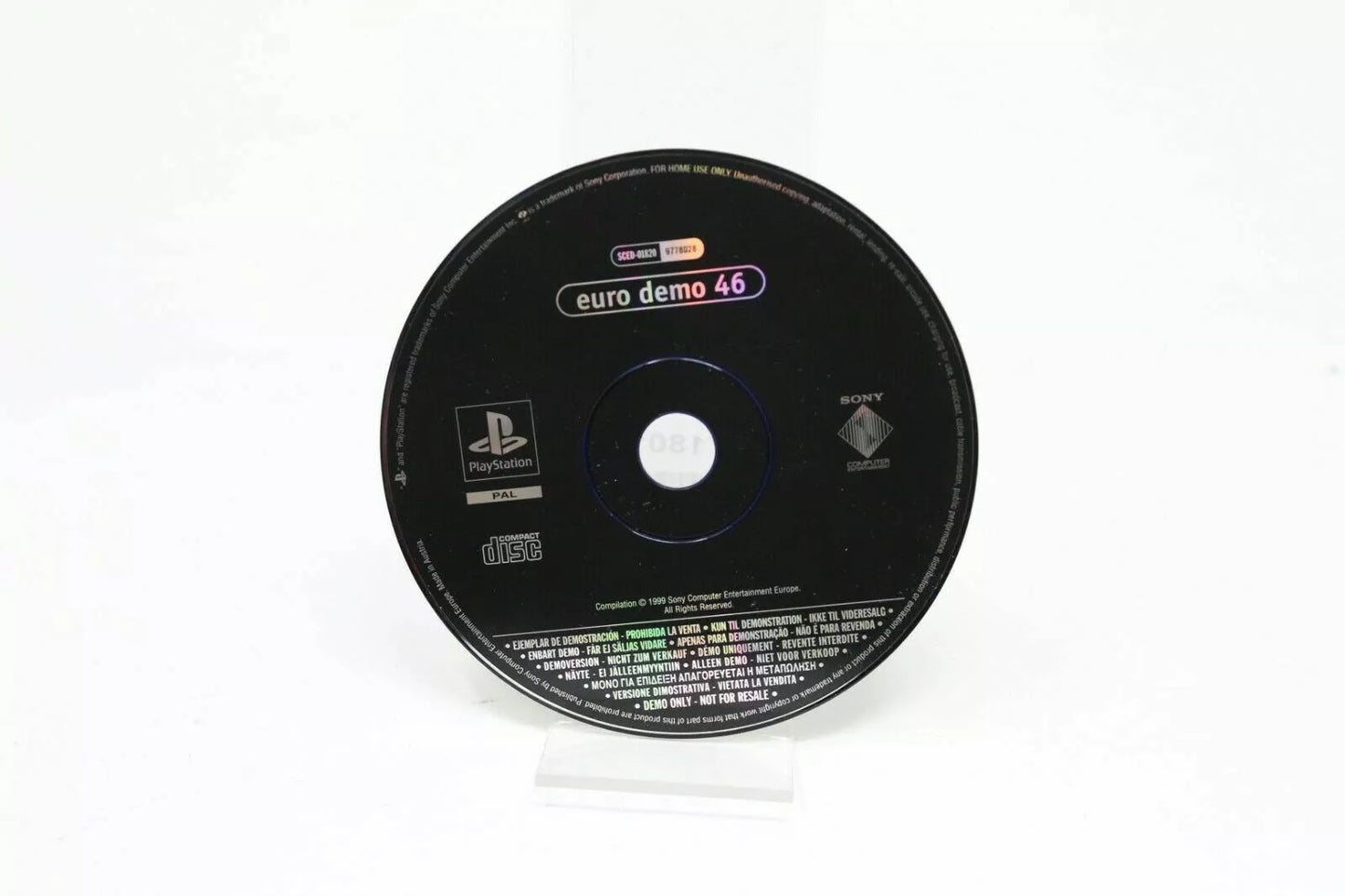 EURO DEMO 46 SCED-01820 9778028 PS1 PLAYSTATION PSX PS PAL INV-7385