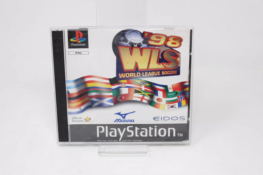 PORTADA Y CONTRAPORTADA WORLD LEAGUE SOCCER 98 SONY PS1 PLAYSTATION 1 INV-9640