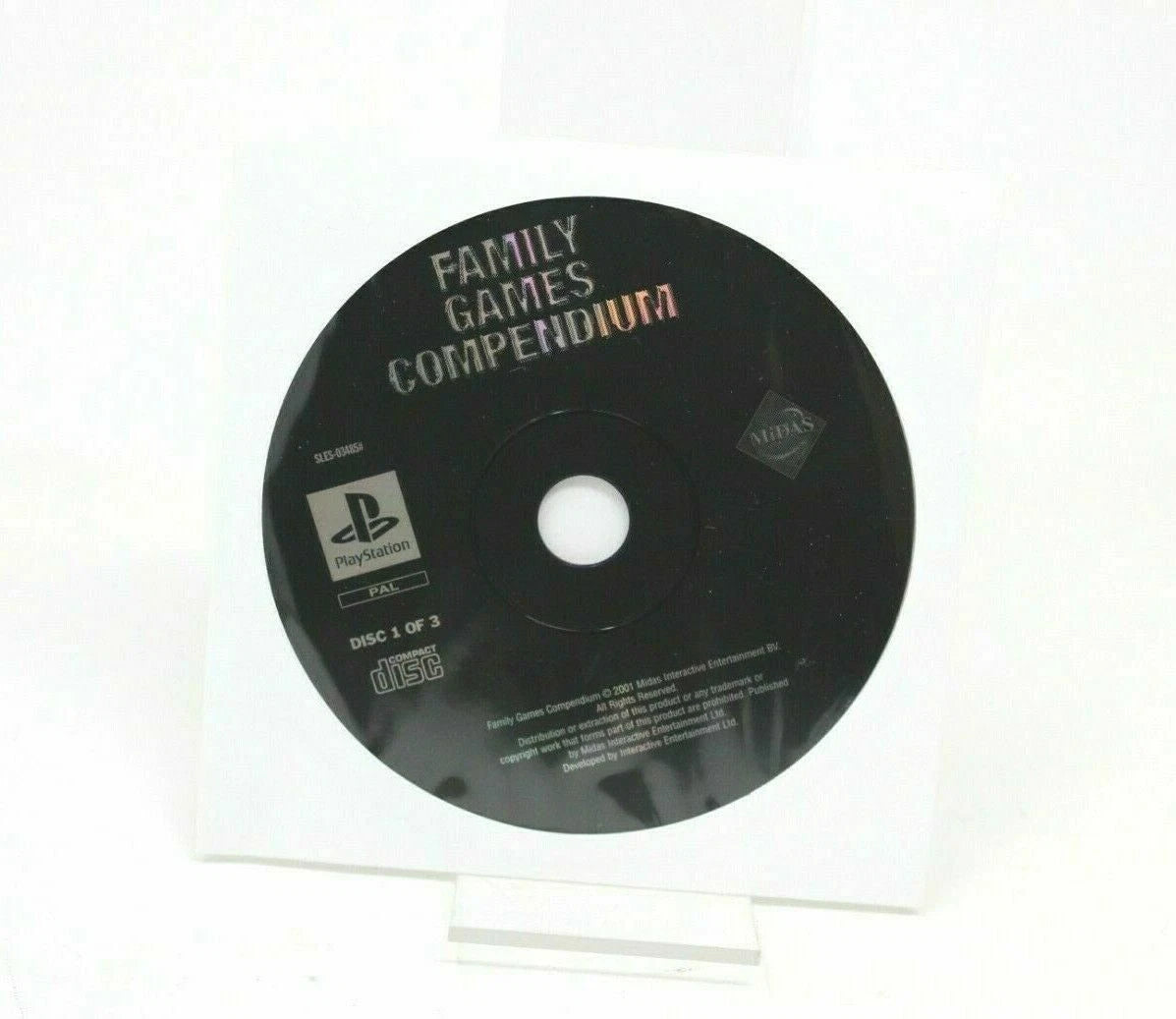 FAMILY GAMES COMPENDIUM DISC 1 OF 3 SOLO CD SONY PS1 PLAY STATION PSONE INV-5851
