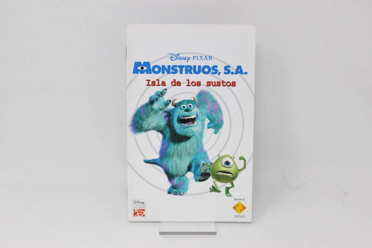 Monstruos S. A. Isla de los sustos Manual de instrucciones ps2 inv-10525