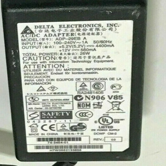 DELTA ADP-29EB A 5.2V-12V AC/DC Adapter For Cisco Systems INV-8362