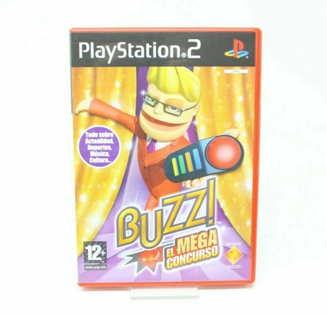 BUZZ ! EL MEGA CONCURSO SONY PS2 PLAY STATION PS 2 INV-5993