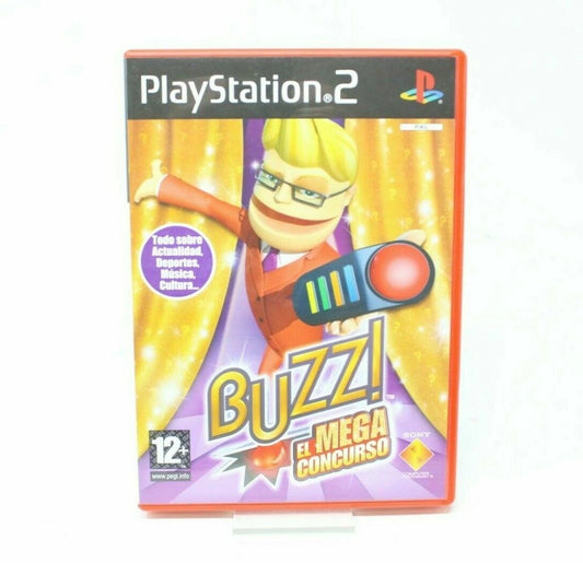 BUZZ ! EL MEGA CONCURSO SONY PS2 PLAY STATION PS 2 INV-5993