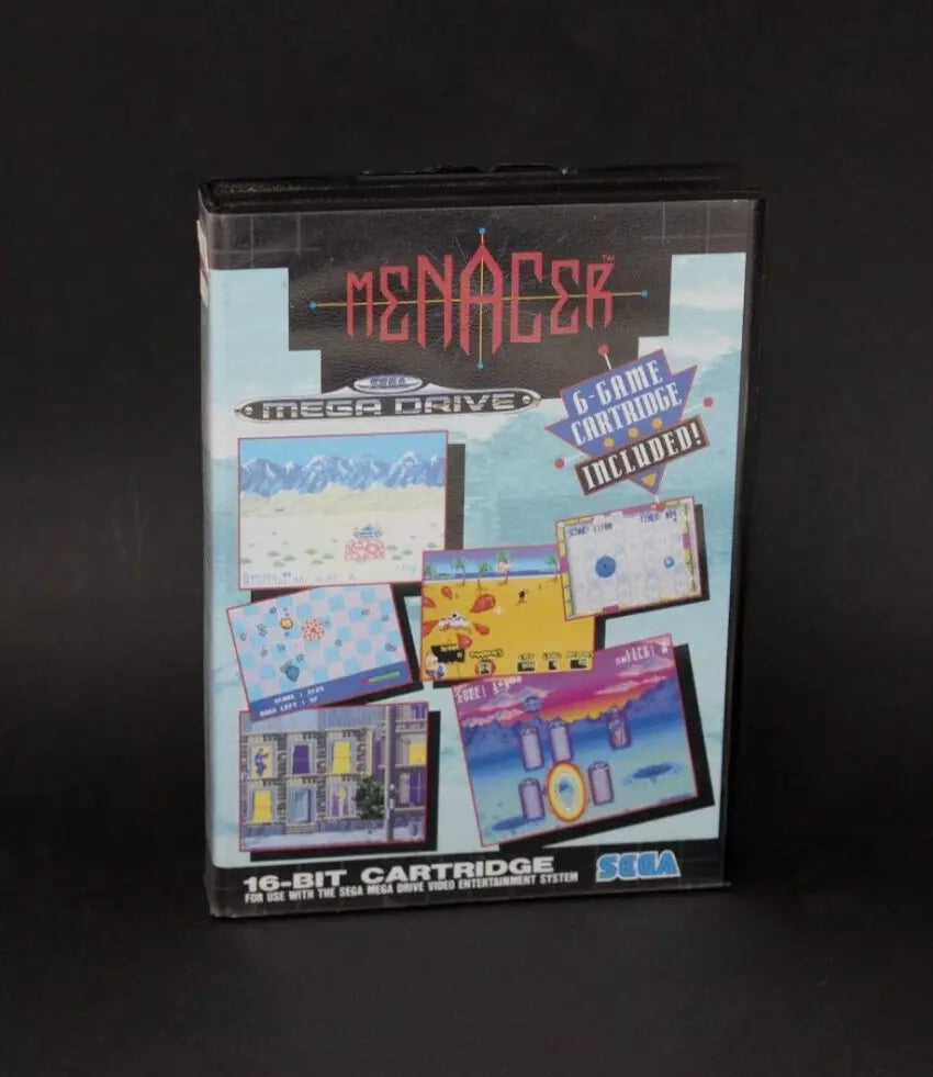 Menacer 6 game cartridge SEGA Mega drive PAL INV-10866
