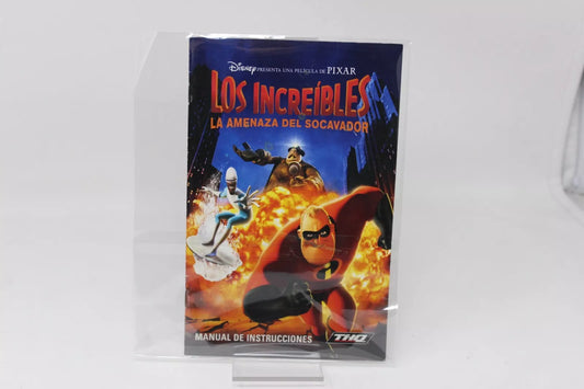 Los increibles La amenaza del socavador Manual de instrucciones ps2 playstation 2 inv-10541