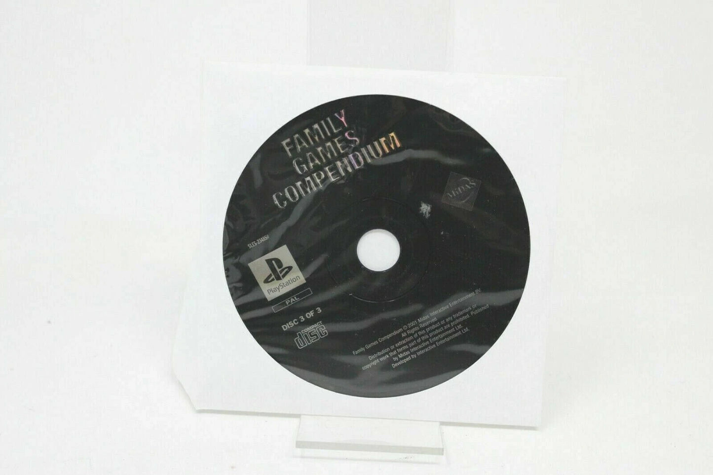 FAMILY GAMES COMPENDIUM DISC 3 OF 3 SOLO CD SONY PS1 PLAY STATION PSONE INV-5841