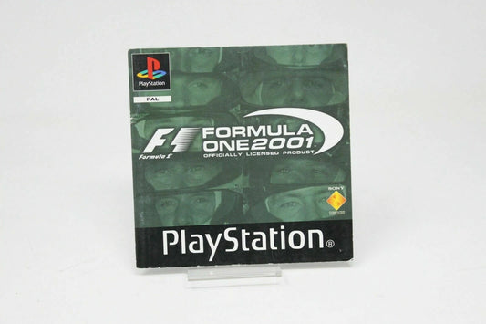 F1 FORMULA ONE 2001 SOLO MANUAL PS1 PLAYSTATION PSX PS PAL INV-10485