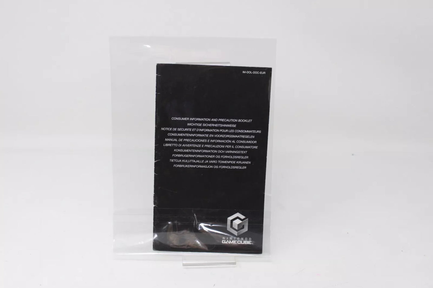 GAME CUBE GC manual de precauciones INV-10518