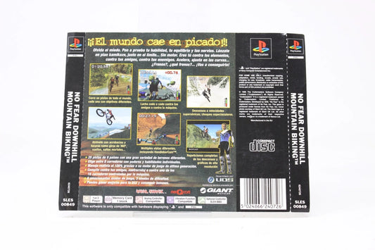 CONTRAPORTADA NO FEAR DOWNHILL SONY PS1 PLAY STATION INV-9602