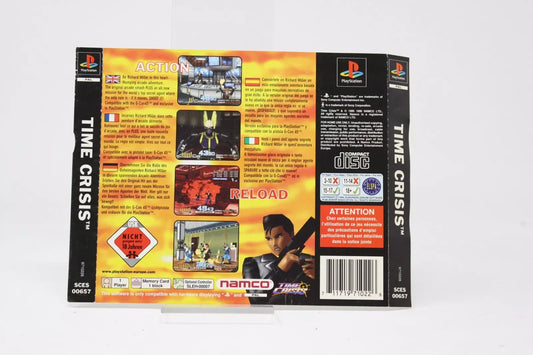 CONTRAPORTADA TIME CRISIS SONY PS1 PLAY STATION INV-9604