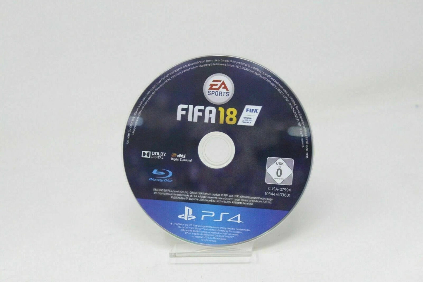 FIFA 18 FIFA18 SOLO CD PlayStation 4 ps4 PS 4 INV-4434