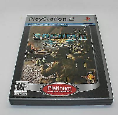 SOCOM II U.S. NAVY SEALS VERSIÓN PLATINUM SONY PS2 PLAY STATION PS 2 INV-3334