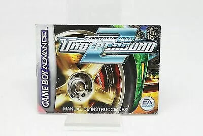 NEED FOR SPEED UNDERGROUND 2 SOLO MANUAL NINTENDO GAME BOY ADVANCE GBA inv-6541